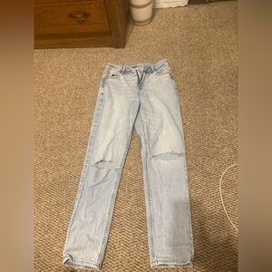 American Eagle Outfitters Light Blue Straight Leg Jeans